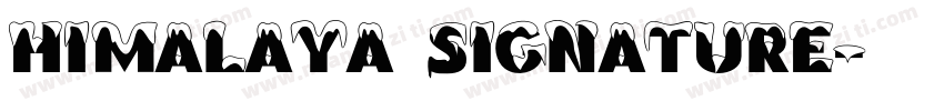 Himalaya Signature字体转换